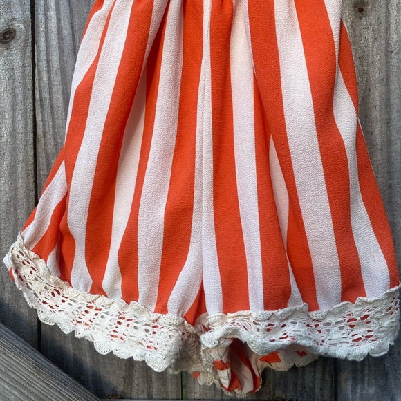 ILLA ILLA Striped Orange and White Romper - Picture 2 of 8